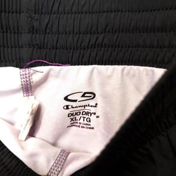 C9 Champion Shorts Womens Size Xl Duo Dry Black Pink Workout Inner Shorts Lining - Picture 4 of 5